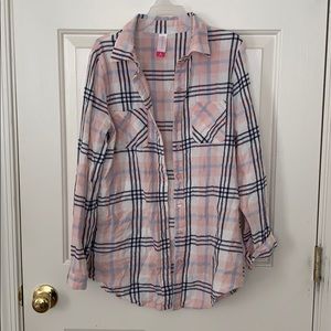 Plaid Shirt - Pink/Blue